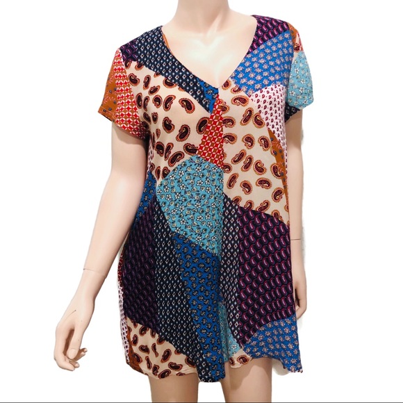 signature 8 patchwork dress